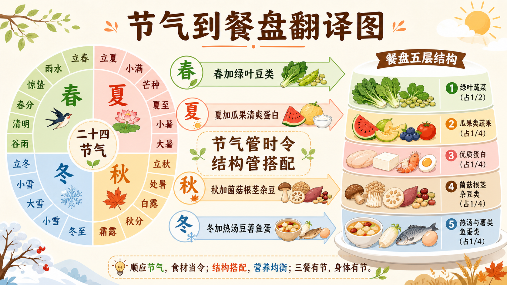 节气到饮食搭配翻译图