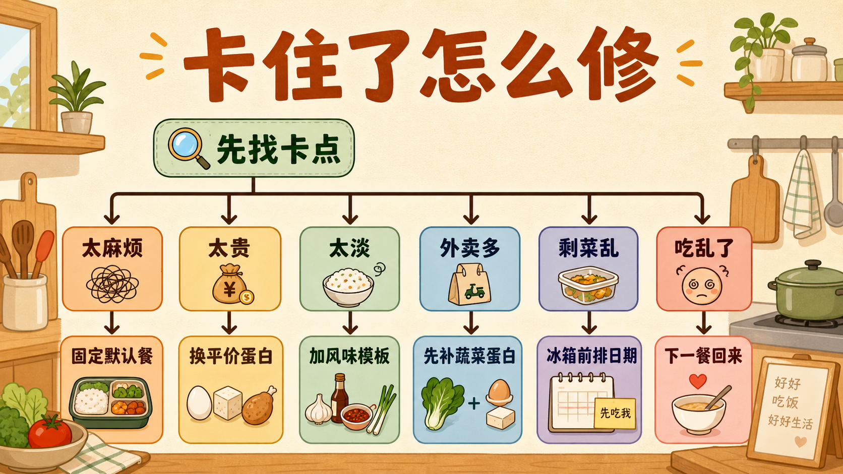 卡住了怎么修