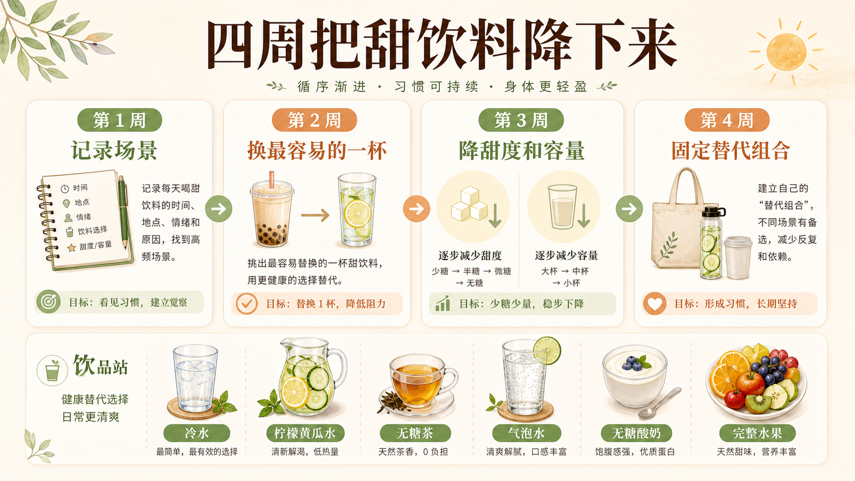 四周替代路线图