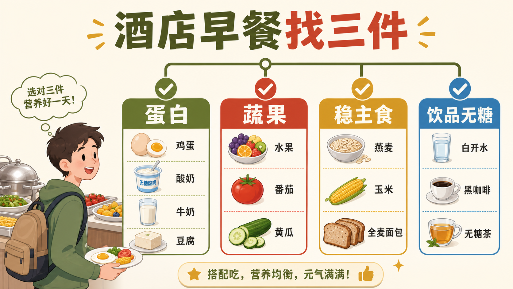 酒店早餐选择树