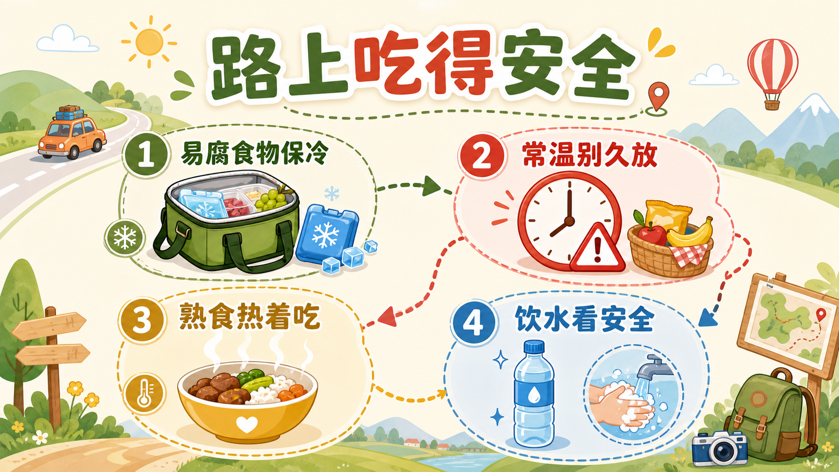 旅行食品安全边界图