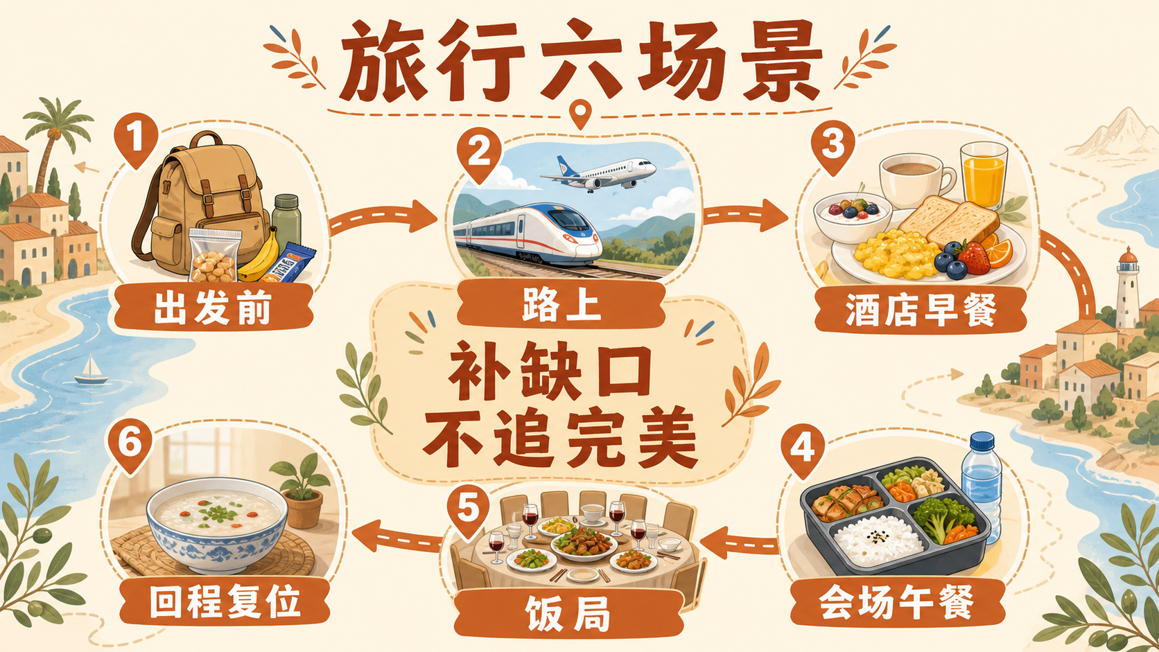 旅行六场景路线图