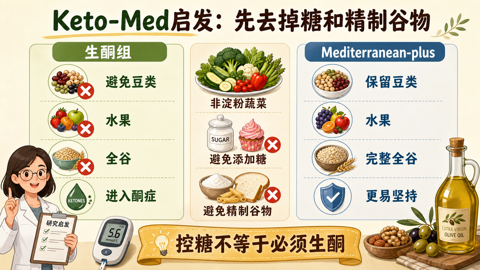Keto-Med试验对照知识图
