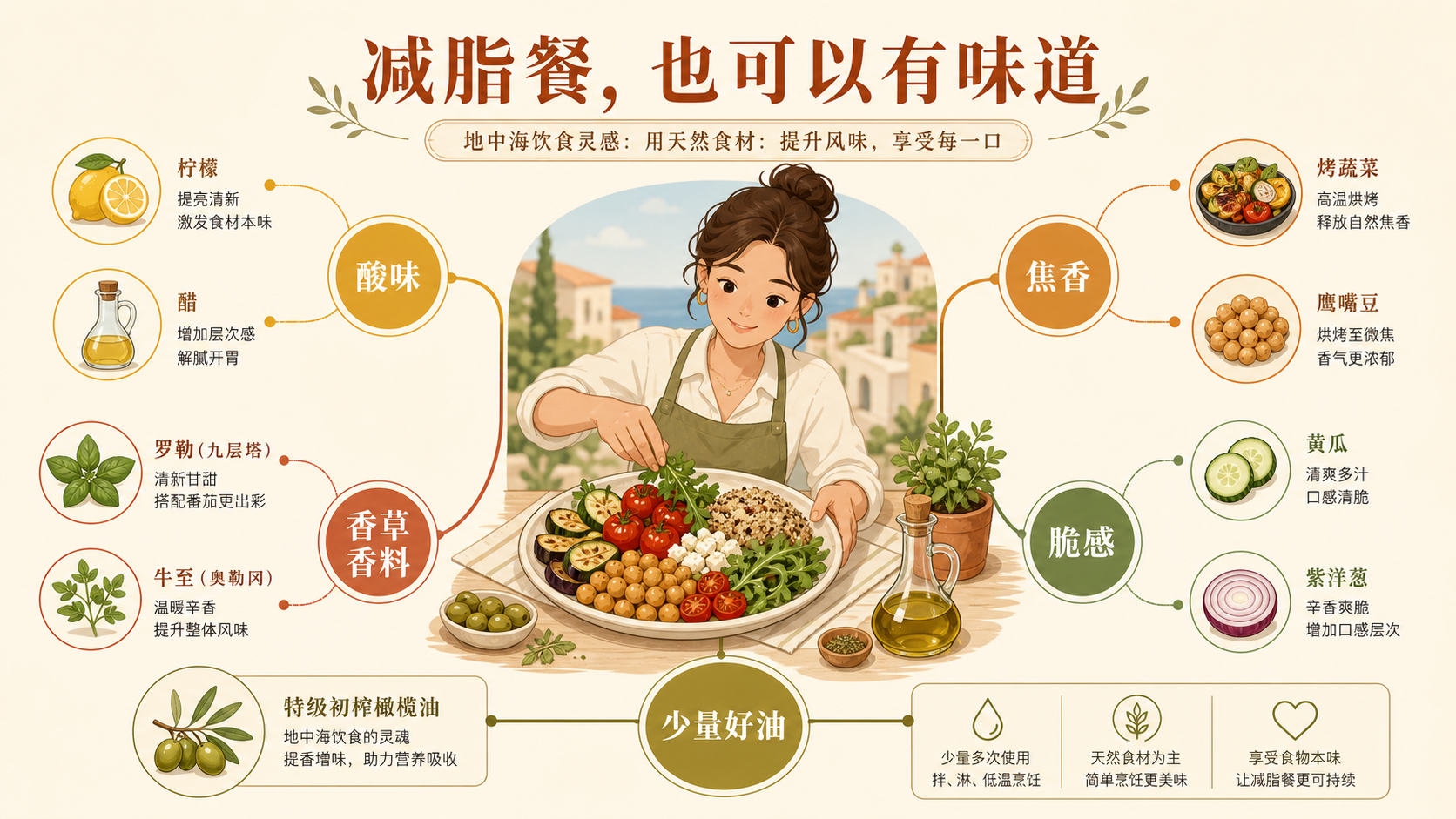 地中海减脂餐不寡淡总览知识图