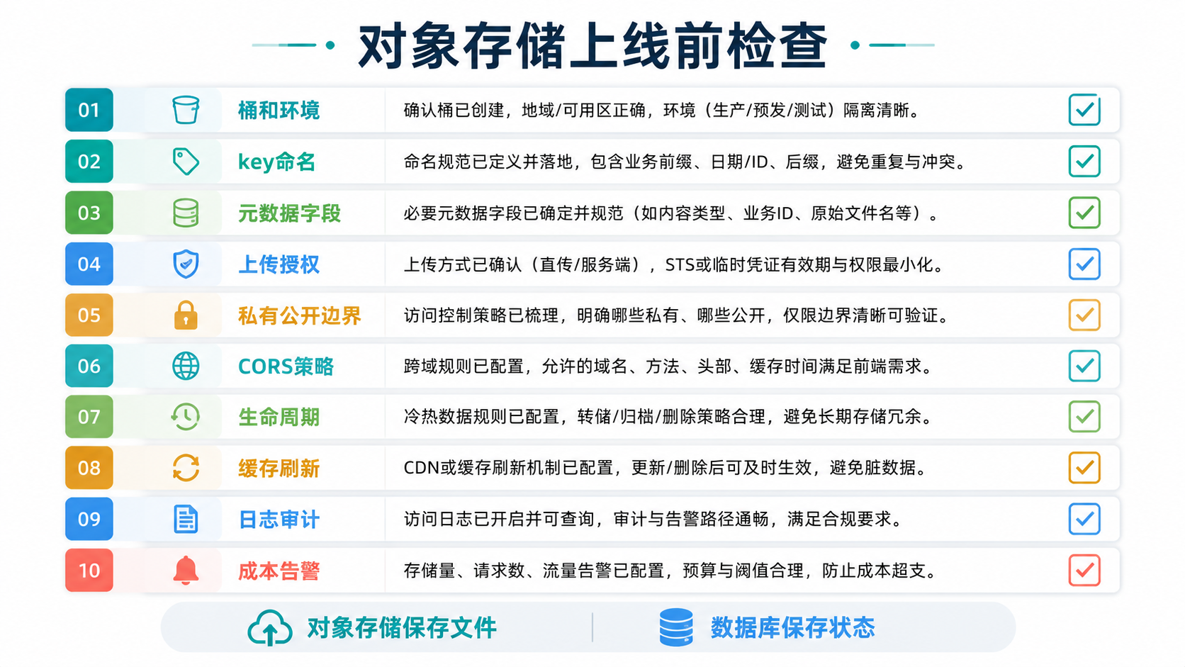 上线清单图