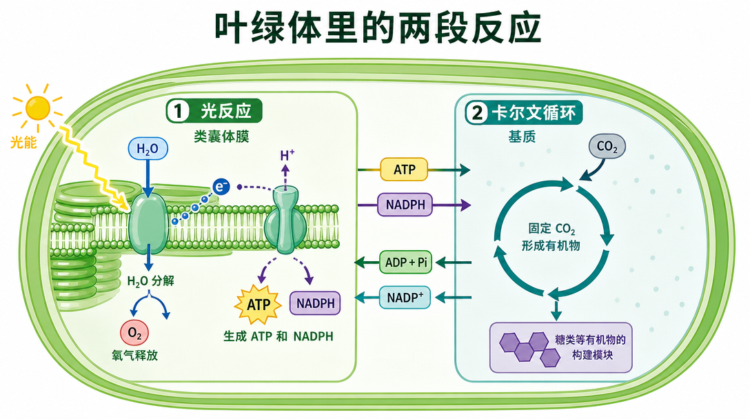 叶绿体双阶段流程图