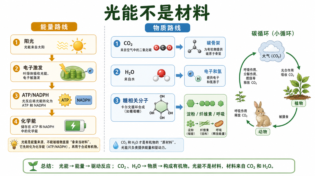 能量与物质转化图