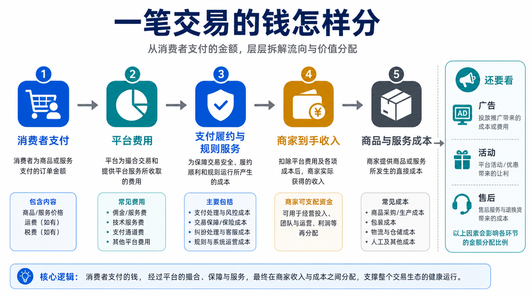 抽佣流向图