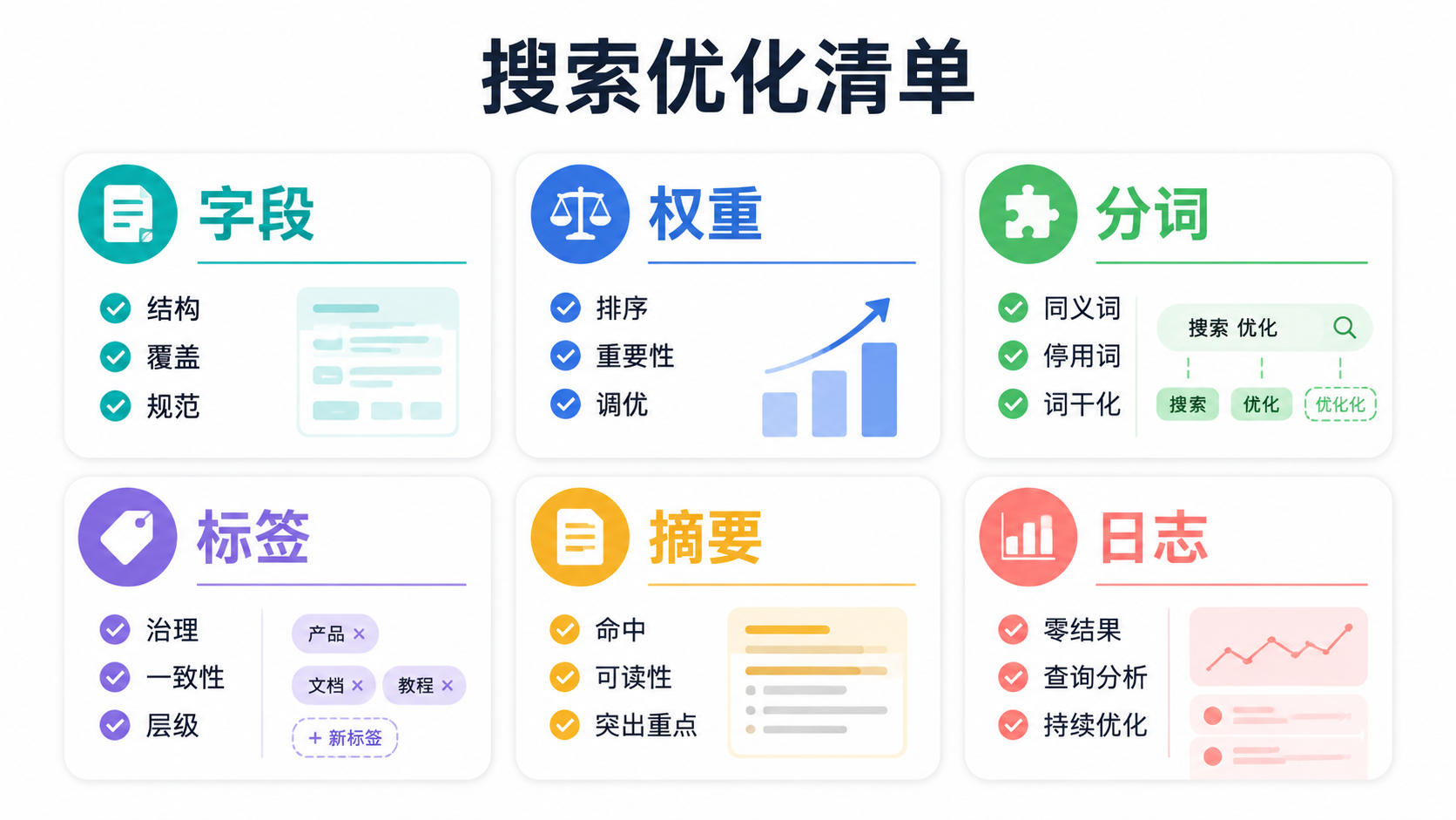 搜索优化清单图
