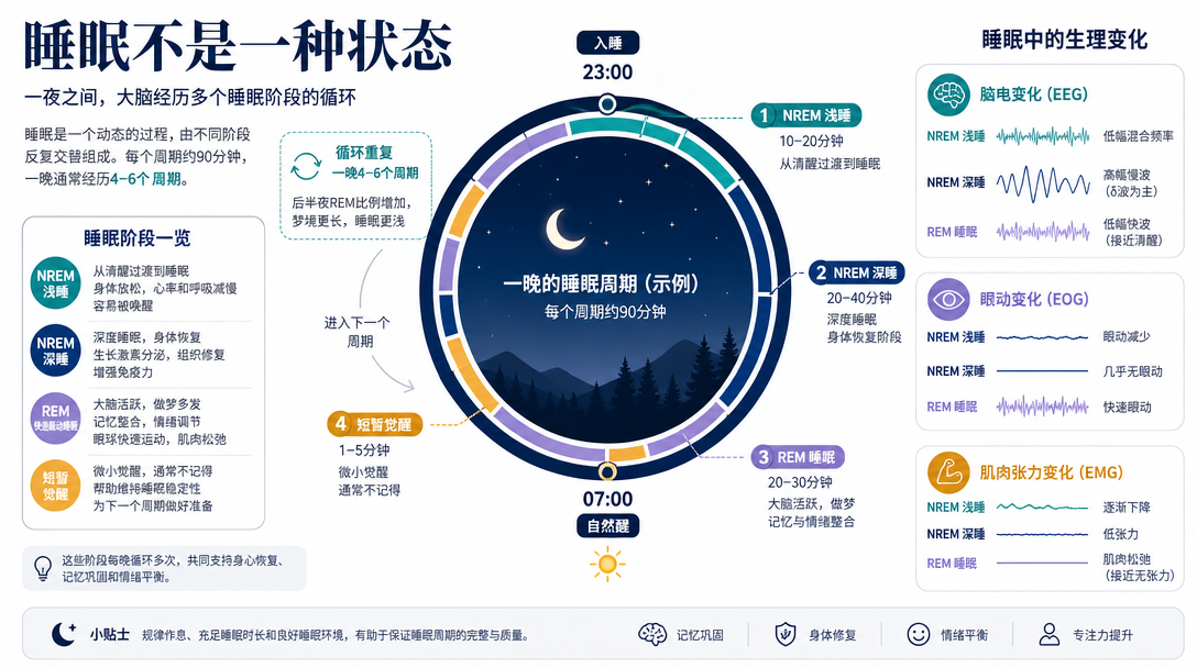 睡眠阶段图