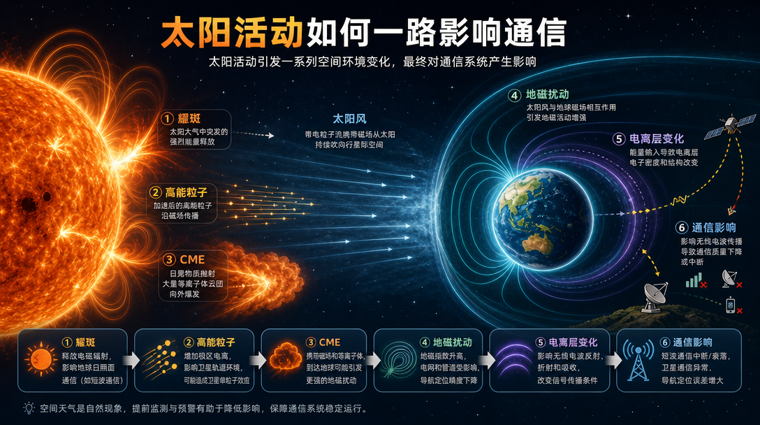 太阳到地球的空间天气链