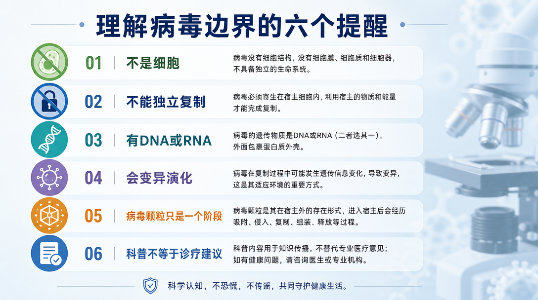 病毒误区与边界清单