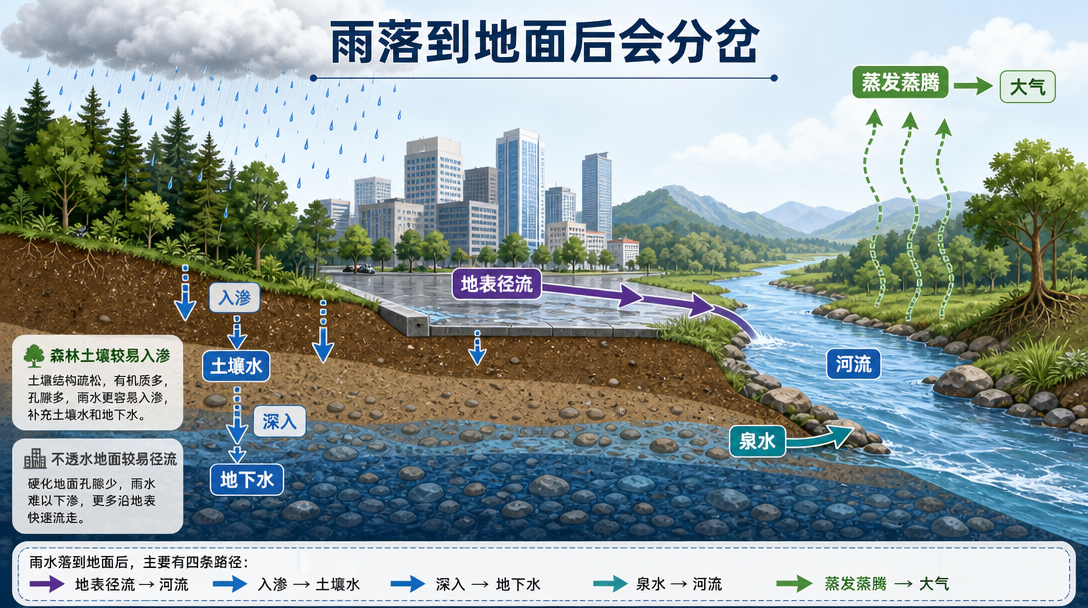 地表水和地下水分岔图